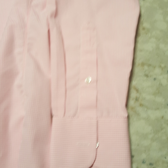 j. crew button down. pink and white small check - Picture 5 of 5
